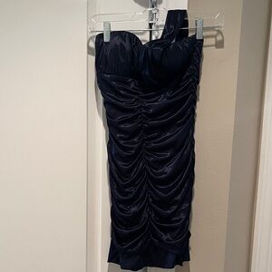 City Studio Single Strap Navy Dress